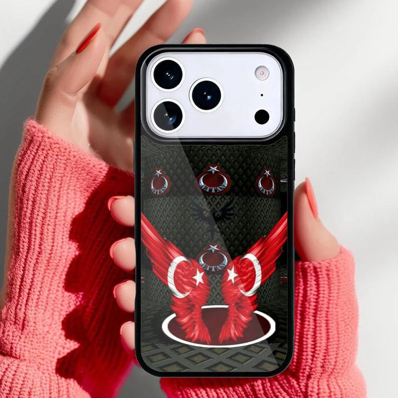 Чехол для телефона в стиле турецкого флага Турции для iPhone 17 Air 16e 15 14 13 Pro Max Задняя крышка для 12 11 Pro Coque