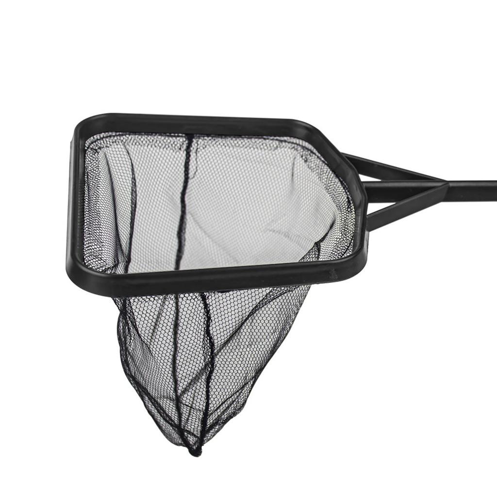 Functional Aquarium Square Fishing Net with Long Handle Fishing Gear for Catching Fish Clean Shrimp Tank Aquarium Tools