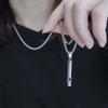 Whistle Necklace Pendant Emergency Survival Whistle Outdoor Hiking Camping Necklaces Stainless Steel Punk Whistle