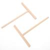 2Pcs TShaped Wooden Pancake Batter Spreader Crepe Spreader Spatula for Kitchen Use
