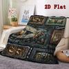 Cicada Life Cycle Frames 2D Flat Pattern Flannel Blanket, High quality All Seasons, Home Decor, Warmth and Comfort, Perfect for Christmas Gifts.