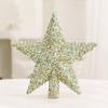 Yousheng Рождественская звезда верхушка дерева украшение блестящая звезда верхушка дерева украшение для деревьев гирлянда настольный праздничный декор