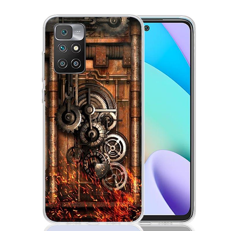 Steampunk Gear Mechanical Case Phone Cover for Xiaomi Redmi 13 13C 14C 12 12C 10 10C 10A 9 9C 9A 9T 8 8A 7 7A 6 Pro 6A K70 K60 K