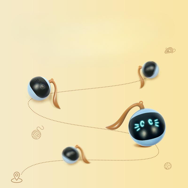 Pet Little Magic Ball Cat Toy Электрический Кот Забавный Мяч Интеллектуальный Автоматический Катящийся Мяч Забавная Игрушка Для Кошек Мяч