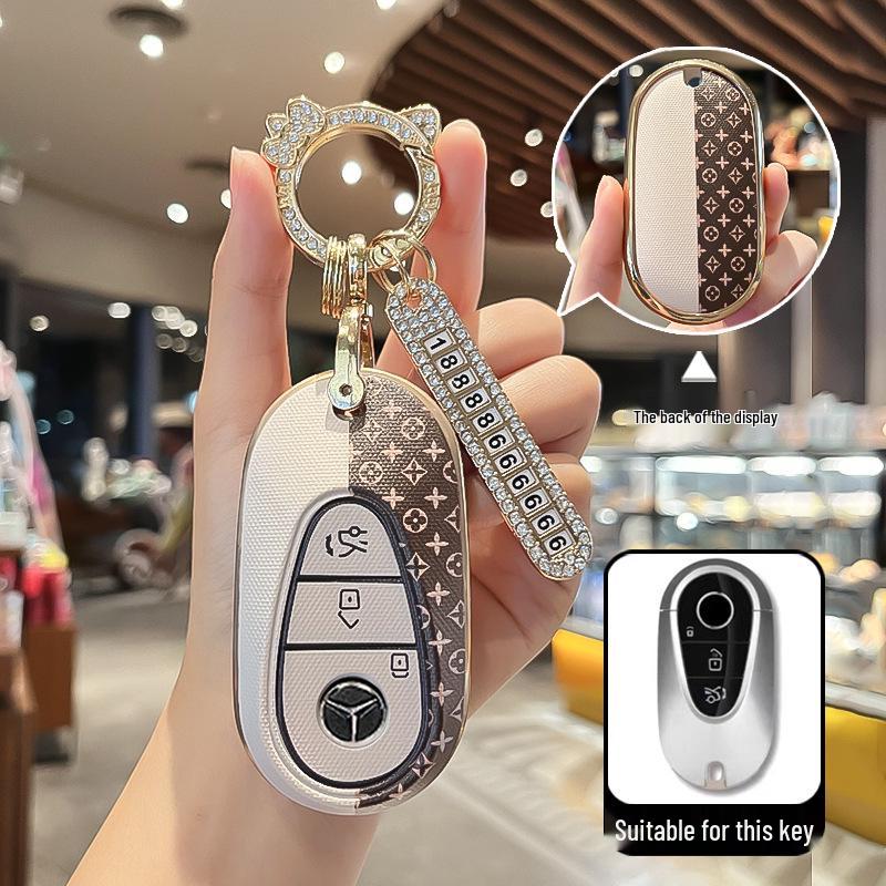 Чехлы для ключей Mercedes-Benz: Подходит для нового C-класса C260L/C200L, S-класса S400L/S450L и Maybach