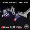 Для Audi 8P 1/2 шт. Автомобильный беспроводной светодиодный светильник-проектор приветствия на дверь Для Audi A4 B5 B6 B7 B8 A1 A3 A6 A5 A7 A8 Q3 Q5 Q7 TT S3 S6