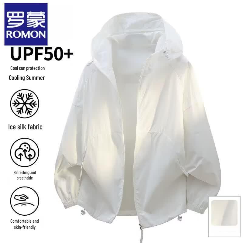 Romons Men's Ice Silk Cooling Sun Protection Hoodie