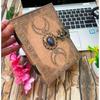 Handmade Triple Moon Leather Journal Book of Shadows Journal, Grimoire Journal