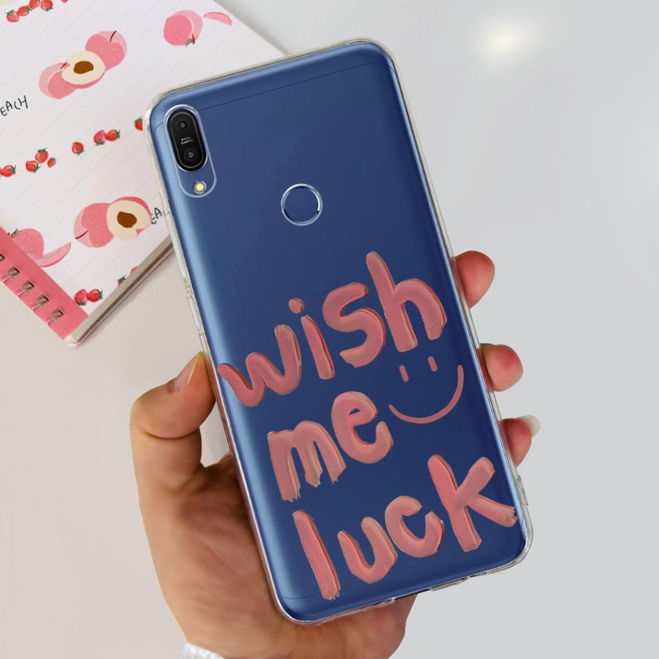 Чехол 5.99" для Asus Zenfone Max Pro (М1) ZB601KL ZB602K Чехол X00TDB Модный узор Прозрачный Мягкий Силикон Fundas Задняя крышка телефона