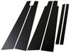 Finish Stainless Steel Black Plated Pillar Panels with Visor for Toyota Celsior with UCF Ultra-Mirror 30/31 (6-Piece Set) [PIL-BLA-221]