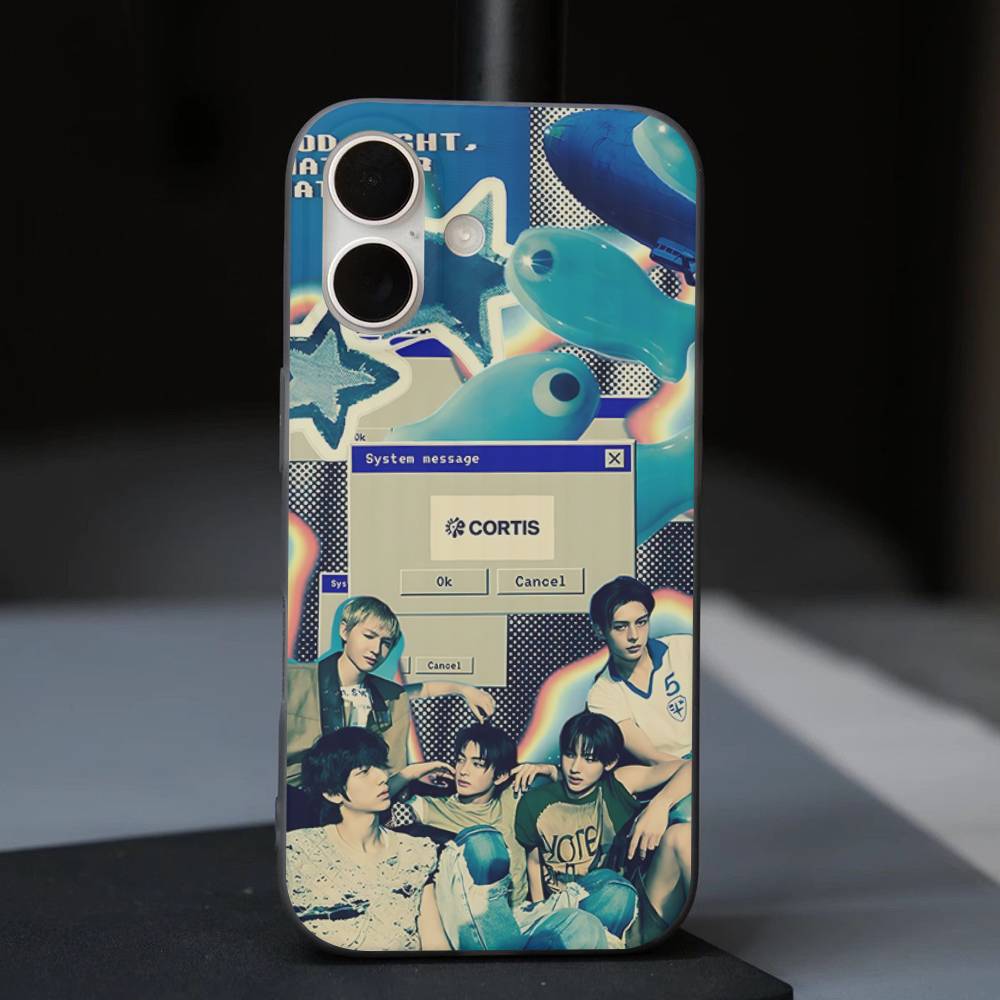 Музыкальная K-pop Чехол для телефона C-CORTIS с гофрированной полоской Для IPhone 17 16 15 14 13 12 11 Pro Max Plus Pro Ударопрочный Чехол