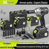 High Torque Brushless Electric Impact Wrench with Lithium Battery for Auto Repair, Scaffolding, and Woodworking