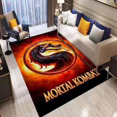 Ковер с принтом мультфильма MORTAL KOMBAT Нескользящий ковер Коврик для йоги Ковры для гостиной Ковер в зоне прихожей Коврик для двери Ковер с аниме Подарок на день рождения