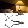 2pcs Lamp Bulb Clip Adapter Modern Stylish Metal Lampshade Holder Adapter Clip On Lampshade Adapter for Living Room Bedroom
