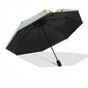 Winnie-the-Pooh, Tiger Automatic Opening and Closing Umbrella - 8 Ribs Portable Folding Umbrella with Plastic Handle, Suitable for Leisure a