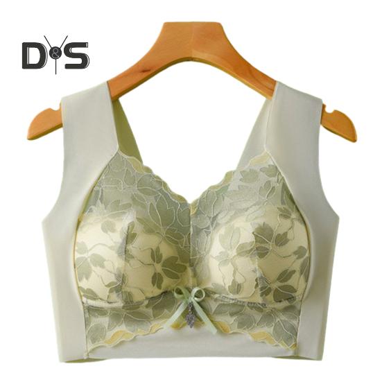 Женский цветочный кружевной бюстгальтер с полным покрытием на косточках, спортивное нижнее белье размера плюс, бесшовный подтягивающий бюстгальтер для большой груди
