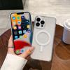 Совместимый магнитный чехол для телефона для iPhone 12-17: Прозрачный, Акриловый, Простой дизайн из ПК, Модели для трансграничной торговли, Ниша 13, 14, 15 Pro, 16