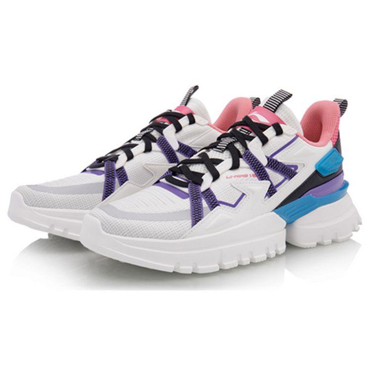 Li Ning UT спортивная повседневная обувь женские кроссовки белоснежные AGLQ062-1