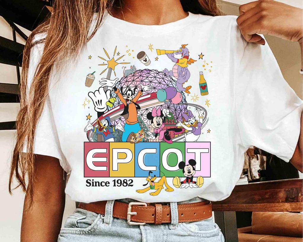 Mickey Friends Epcot Center Since Shirt Epcot World Tour Tee Epcot Travel Around The World Family Gifts