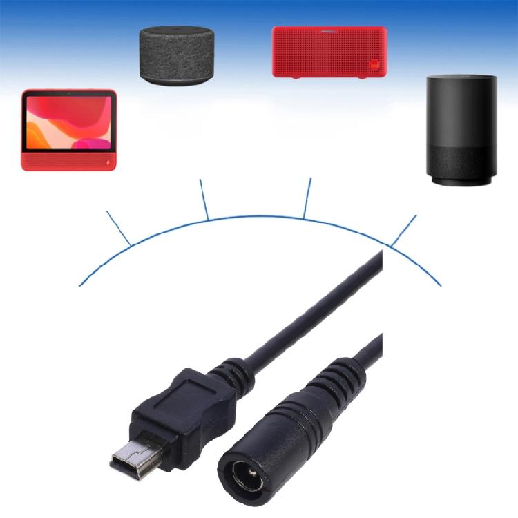 Мини USB-кабель питания 5 В 3 А, разъем DC 5.5 x 2.1 мм для зарядки динамика, MP3, MP4