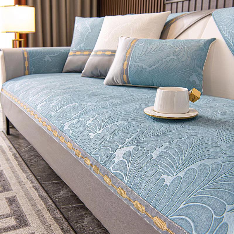 Universal Sofa Cushion for All Seasons Dutch Velvet Light Luxury Seat Cushion Simple Style High-end Sofa Towel