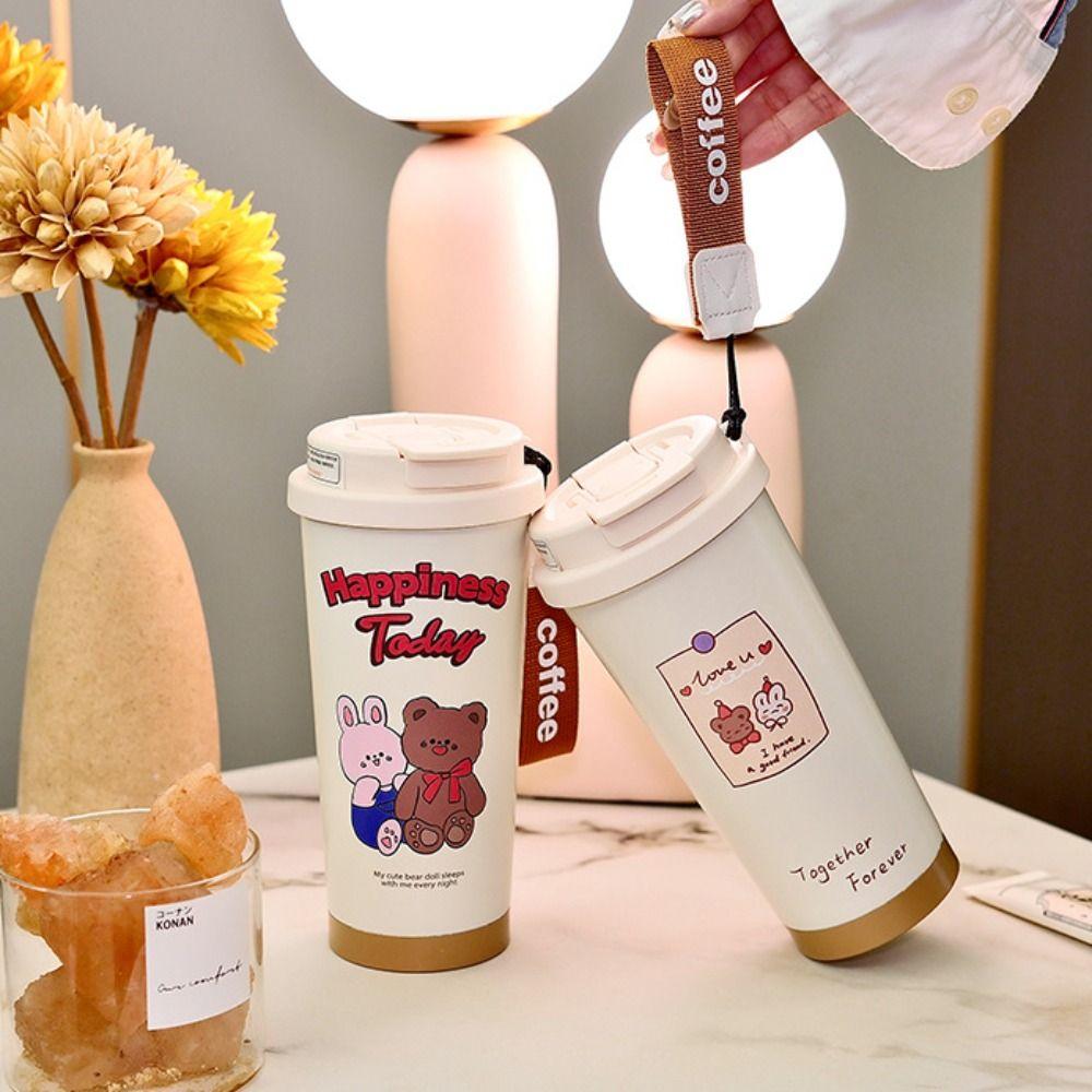 Stainless Steel Thermal Mug Creative Thermos Bottle Portable Water Cup  Travel