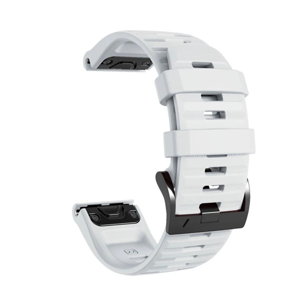 Для Garmin Tactix 7 Pro Delta Descent/Quatix 7/6/5 Sapphire/7X Solar Ремешок Fenix 7X Силиконовый Ремешок 22 мм 26 мм Quickfit Ремешок для часов