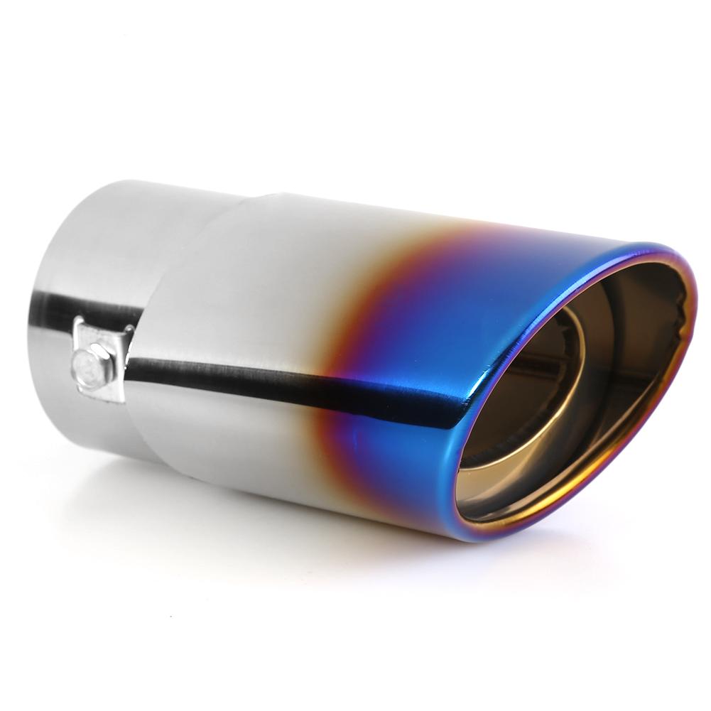 Multi-functional Burnt Color Stainless Steel Car Exhaust Tip Practical Durable Muffler Straight Tail Pipe Silencer