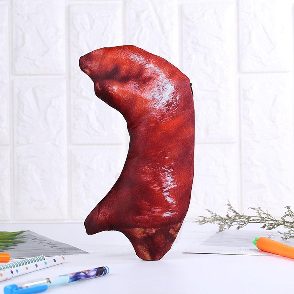 Pig's Trotters Fish Shape Pen Bag Drumstick Carp Stationery Bag Meat Pencil Case Back To School