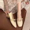 Beaded Shallow Mouth Mary Jane Shoes Summer New with Skirt Single Shoes Women's Thick Heel High Heel Women's Shoes