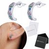 Earrings, Colorful Stud, Pr 925, Zircons, Crystals, Diamond