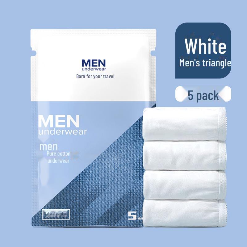 Мужские одноразовые серые хлопковые боксеры-слипы - Удобное для путешествий и стерильное нижнее белье