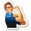 Rosie The Riveter - USA Stickers Window Truck Car Vinyl Bumper Sticker Decal 3''