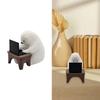 Miniature Coder Bear Statue Animal with Laptop Computer Figurine Ornament for Desk Book Shelf Decors and Office Charm