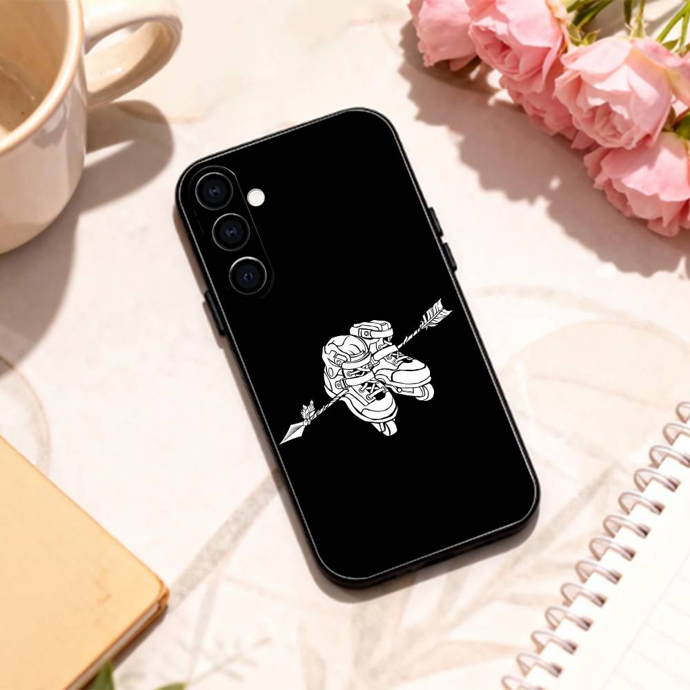 Крутая игровая спортивная чехол-накладка P-Patin для Samsung Galaxy A73, A72, A71, A70, A53, A52, A51, Другие Мягкий Черный Корпус