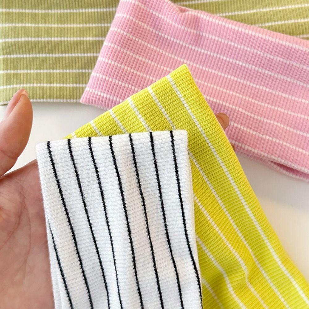 Sweat-absorbent Yoga Headband Elastic Wide Headbands Dopamine Stripes Headbands Hair Accessories