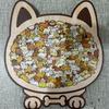 Animal Shape Dog Shaped Puzzle Thinking Training Children's Puzzle Puppies Wooden Puzzle  Kids Toy