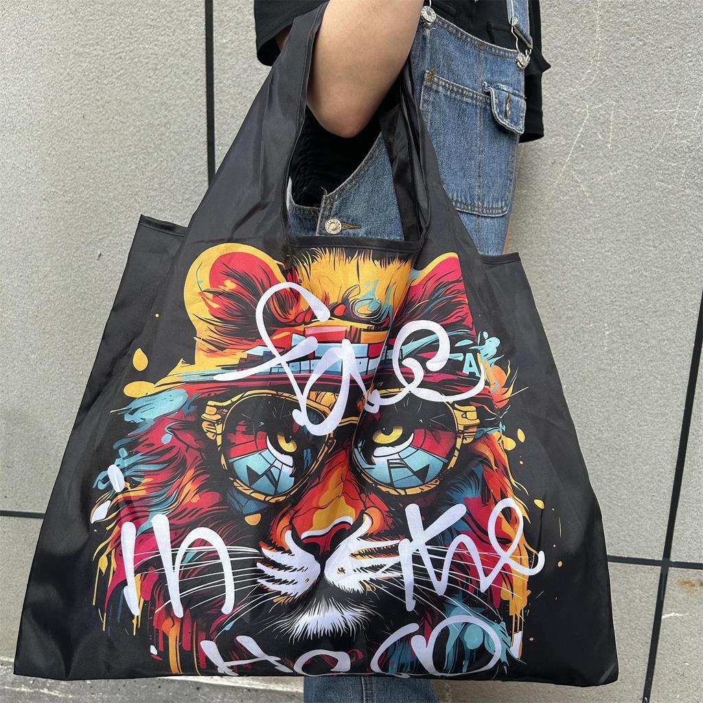 Eco-Friendly Foldable Large Capacity Shoulder Shopping Bag for Women