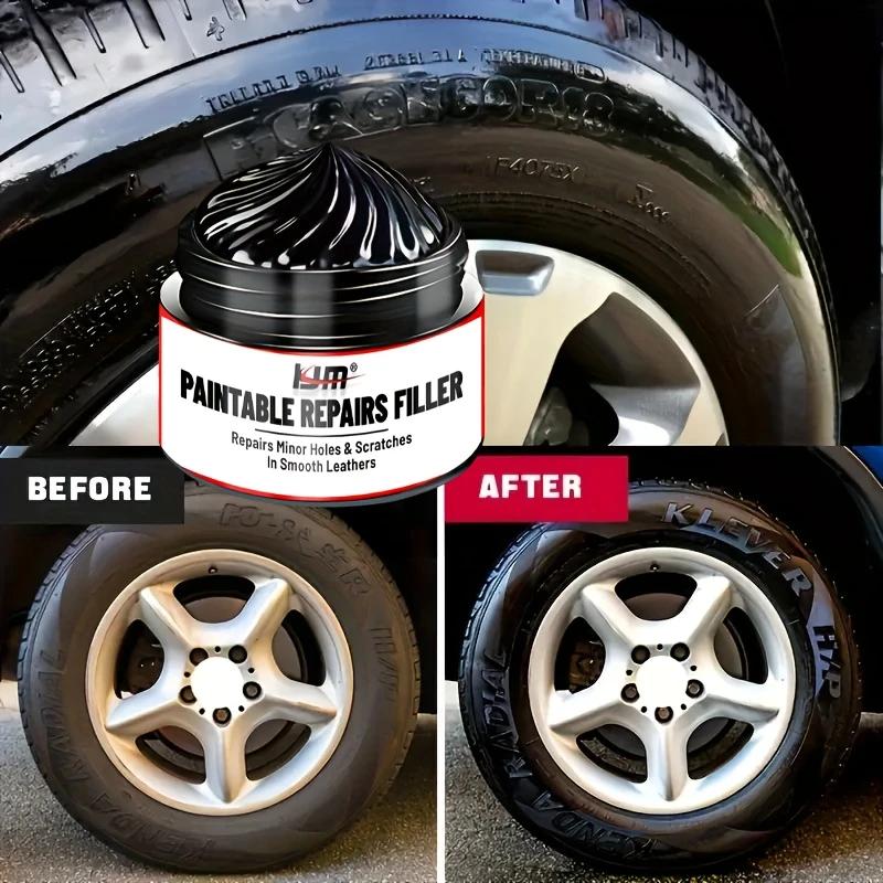 Воск для ремонта салона автомобиля - Нано-глянцевое покрытие для пластиковых деталей - Восстановление выцветания, царапин и пожелтения - Блестящие и защищенные шины