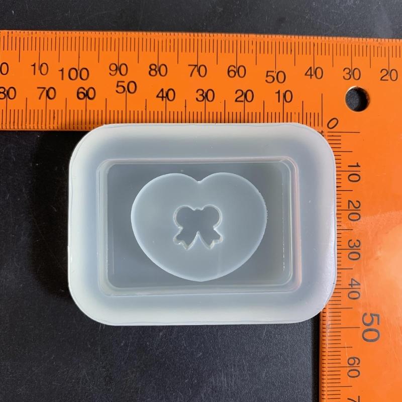 Блестящие силиконовые формы для украшений, ангел, медведь, бант, брелок, форма для самостоятельного изготовления кулонов, ювелирных изделий из эпоксидной смолы