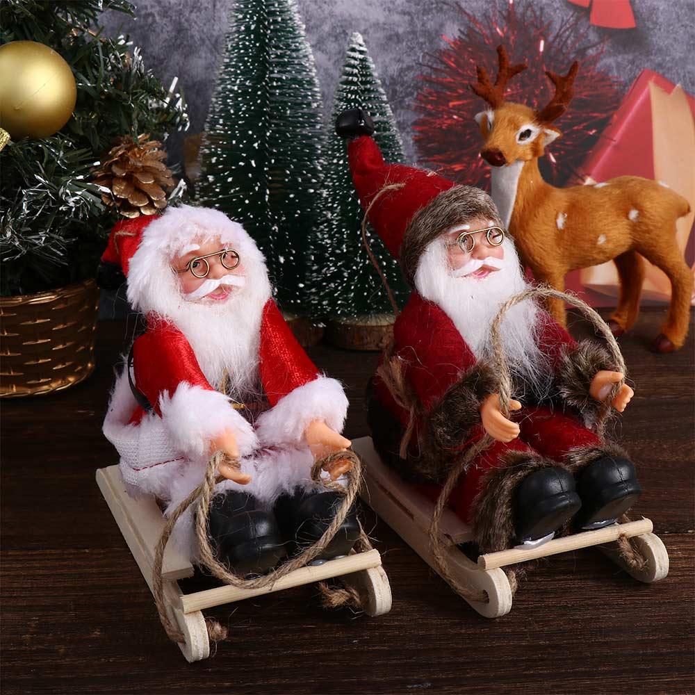 Table Decor Kids Gift Figurine Santa Claus Doll Christmas Decorations Hanging Pendants Santa Figure
