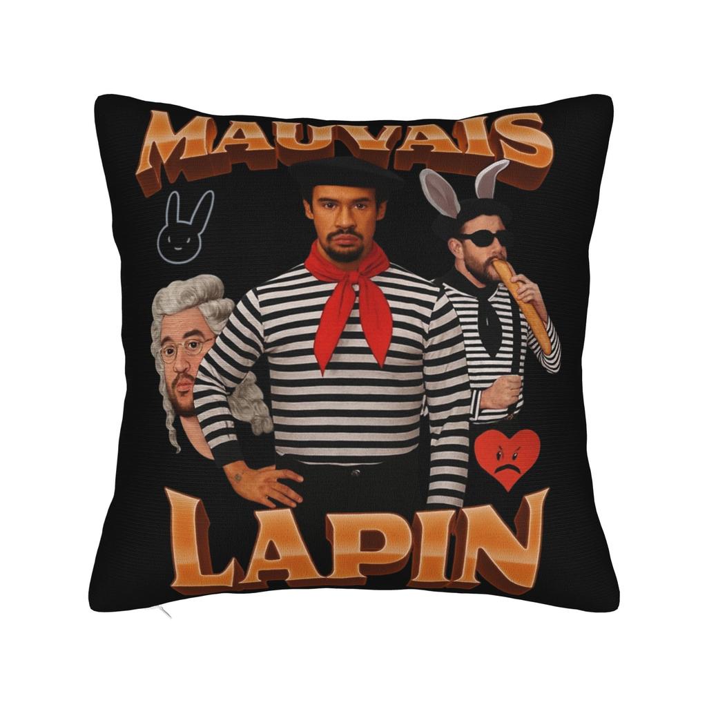 Singer Bad Bunny Pillowcase Doublesided Printing Polyester Cushion Cover Decorative  Throw Pillow Case Cover Home