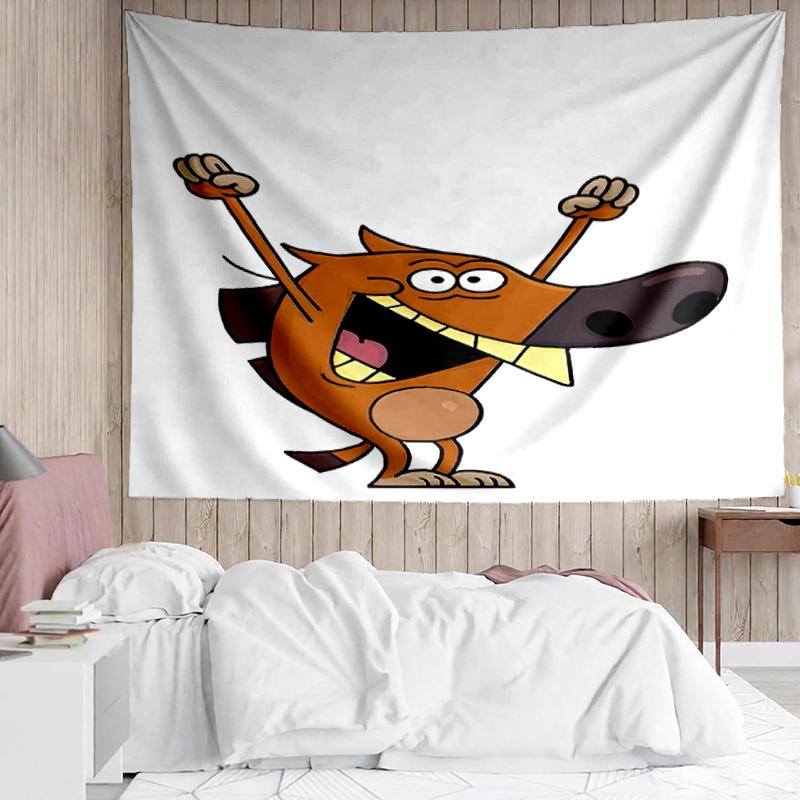 Zig & Sharko Print Tapestry, Backdrop, Easy Setup, Ideal for Bedroom, Office & Living Room, with Aesthetic Wall Hanging Decor.