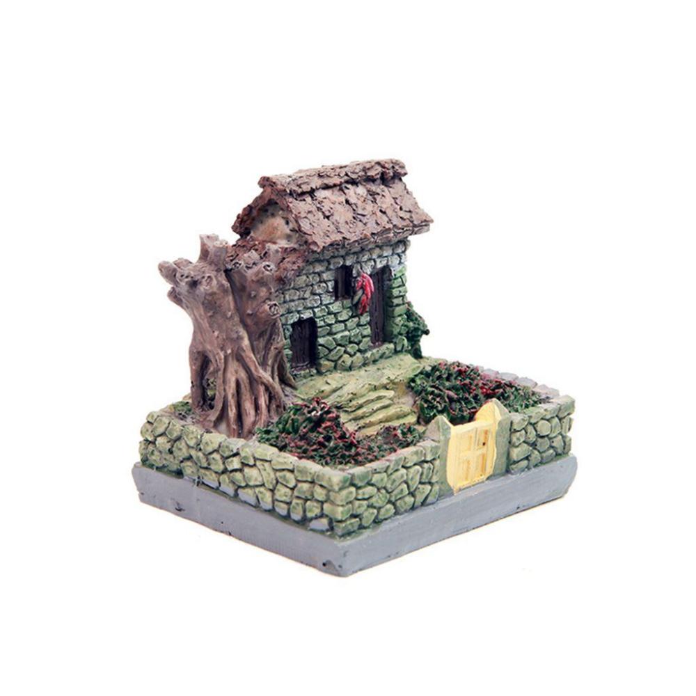 1 pcs Mini Crafts Resin Tradiational Figurines Scene Statue Bonsai Decor House Model