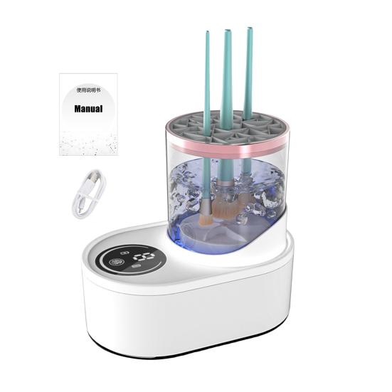 Электрический очиститель для кистей для макияжа, съемный USB-аккумулятор, автоматическая машина для чистки косметических кистей, держатель для сушки косметических кистей, контейнер для мытья инструментов