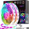 Умная светодиодная лента 1м-20м Синхронизация с музыкой RGB 5В с приложением и пультом дистанционного управления для Рождественской вечеринки Декоративное освещение комнаты