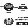 Миска для кошачьего корма Нескользящая Нержавеющая сталь Небьющаяся Съемная резина Устойчивая к высоким температурам Легко моется Товары для питомцев