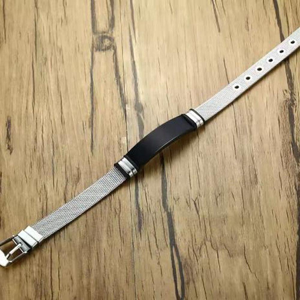 Net Band Bible Cross Bracelet Adjustment Stainless Steel Bracelet Fashion Couple Bracelet Gifts