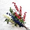 Christmas Simulated Berry Fake Flower Red Fruit Sycamore Green Plant Foam Long Branch Rich Fruit Simulated Flower Plant