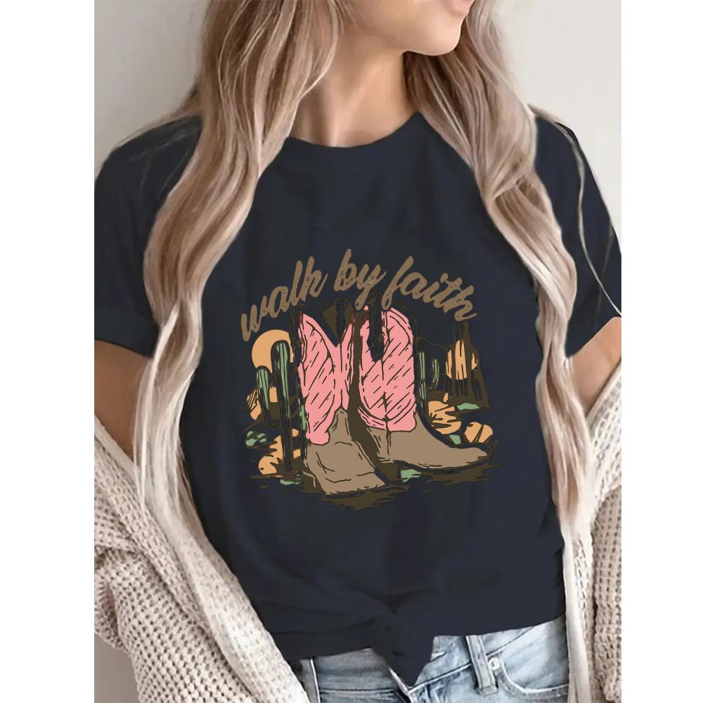 ZX TEE Футболка женская Ковбойка Летняя мода Девушка Сумка с принтом Женская футболка Повседневная с коротким рукавом Женская одежда Топ Футболка Белая футболка